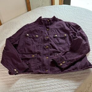 J. Crew Purple Utility Jacket
